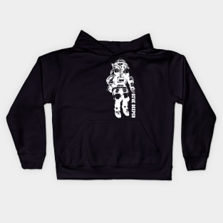 Dive Deeper (White) (Simple) Kids Hoodie